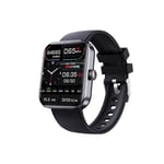 F57l Blodsockermätare Smartwatch Kroppstemperatur Vattentät Hrv Ecg Monitor {Db) black