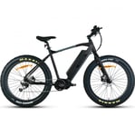 FitNord e-bikes Rumble 1000 FatBike 26" Elcykel, Svart (1008Wh Batteri)