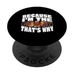 Father's Day Because I'm The Basketball Coach Dad PopSockets PopGrip Interchangeable
