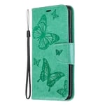The Grafu Case for Huawei Mate 20 Pro, Durable Leather and Shockproof TPU Protective Cover with Credit Card Slot and Kickstand for Huawei Mate 20 Pro, Green