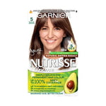 Garnier Nutrisse Brown Hair Dye Permanent, Up to 100 Percent Grey Hair Coverage,