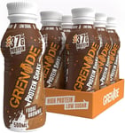 Grenade High Protein Shake Fudge Brownie Vegetarian Low Sugar 6 Pack x 500 ml