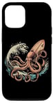 Coque pour iPhone 15 Pro Planche de surf Octopus Kraken Surf Board Ocean Surfer