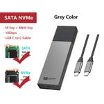 SANZANG M.2 NGFF/NVMe SATA SSD Hard Drive Enclosure to USB 3.2 External Case UK