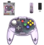 Retro-Bit Nintendo 64 Tribute Langaton 2.4G Violetti PC/MAC, Steam, Switch