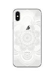 IPHONE X (IPHONE 10) Case Soft Gel Resistant Shockproof (Rosette White)