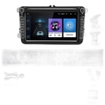 Bilstereo för VW/PASSAT/GOLF/CADDY - 8'' 8+128G 2Din Carplay Android Auto GPS WIFI
