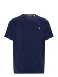 Classic Fit Terry T-Shirt Tops T-shirts Short-sleeved Navy Polo Ralph Lauren
