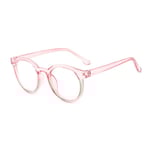 Anti-strålningsglasögon för barn Anti-blått ljus rund ram barnglasögon Pink