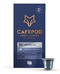 CafePod Craft Coffee Nespresso Compatible Aluminium Pods - UTZ Certified (Ristretto x 10 Pods)