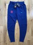 Nike Tech Fleece Pack Barcelona FC Slim Fit Joggers Pants Blue Size Large Barca