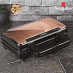 Double Sandwich Press Toaster Maker Non Stick Coating Cool Touch Handle 700W