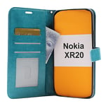 Crazy Horse Wallet Nokia XR20 (Turkos)