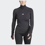 adidas Techfit COLD.RDY 1/4 Zip Long Sleeve Training Tröja, storlek Medium