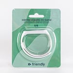 Friendly License - Bracelet Mi Band - Compatible avec Xiaomi et Amazfit - Fabriqué en Silicone résistant - Couleur Blanche - Longueur réglable 14-21,5 cm - Bracelet de Rechange
