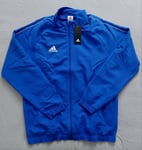 Adidas Track Tracksuit Jacket Top Mens Large Blue Full Zip Loose Fit Mesh Lined