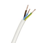 PMH Kabel 500V 3G1,0 Hvit Metervare 1-100m