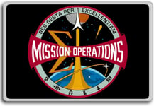 NASA Mission Operations Directorate - Space Travel Program Patch fridge magnet