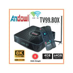 Trade Shop Traesio - Tv Box Android 12 Tv99.box 4gb Ram 64 Gb Rom Ultra Hd 8k Media Player