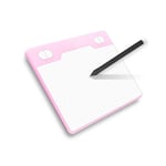 Barrières de lit Tablette Graphique à Dessin avec Inclinaison 4 Raccourcis Compatible avec Mac/Windows et Android pour for mation en Ligne (Color : Pink)