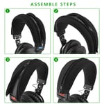 Geekria Earpad + Headband Compatible with SONY MDR-7506 Headphones (Black)