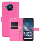 Nokia 8.3 5G - Läderfodral / Plånboksfodral Rosa