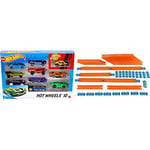 Hot Wheels 54886 10 Car Pack Assortment (Pack May Vary) FTL69 Car and Mega Track Pack