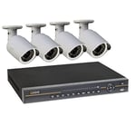 Q-See QC818-4C9-2 8 Channel 720p/1080p NVR with 4-1080p Cameras and Pre Installed 2TB HDD, Black