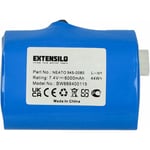 Extensilo - Batterie remplacement pour Neato 205-0001, 945-0005, 945-0006, 945-0024 pour aspirateur (6000mAh, 7,4V, Li-ion)