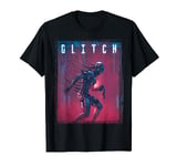 Science Fiction Cyberpunk Glitch Injured Cyborg Robot Gamer T-Shirt