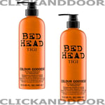 2 X TIGI Bed Head Colour Goddess Oil Infused Shampoo 400ml