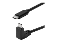 MicroConnect - USB-kabel - USB-C (hane) rak till USB-C (hane) vinklad - USB 3.2 Gen 2 - 1 m - svart