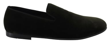 DOLCE & GABBANA Shoes Green Velvet Slip On Mens Loafers EU39 / US6