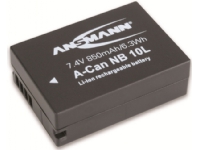 Ansmann A-Can NB 10 L - Batteri - Li-Ion - 850 mAh - för Canon PowerShot G1 X, G15, G3 X, SX40 HS, SX50 HS, SX60 HS