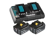 Makita DC18RD batteriladdare - med batteri - 2 - Li-Ion