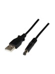 StarTech.com USB to Type N Barrel 5V DC Power Cable