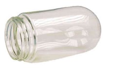 Gelia Glasglob oval stallglas klar 180mm gänga 84,5mm