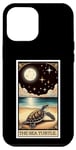 iPhone 12 Pro Max The Sea Turtle Tarot Card Stars and Moon Women Men Kids Case