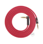 Replacement RED 3.5mm Straight to L Bend Jack Audio AUX Cable Cord Wire Lead for Beats Dr Dre