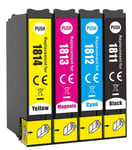 4 Ink Cartridges, Use for Epson XP-315, XP-322, XP-325, XP-402, XP412, Non-OEM