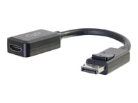 C2g 8In Displayport To Hdmi Adapter - Dp To Hdmi Adapter - 1080P - Black - M/F - Videokort - Displayport Hane Till Hdmi Hona - 20.3 Cm - Skärmad - Svart