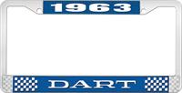 OER LF120163B nummerplåtshållare 1963 dart - blå