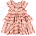 Konges Sløjd GOTS Bella Volangklänning Floria Pink | Rosa | 18 months