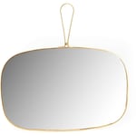 Amadeus - Miroir en verre et métal doré James 30 x 30 cm - Doré