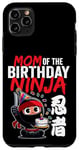 Coque pour iPhone 11 Pro Max Maman de l'anniversaire Ninja mignon thème japonais Bday