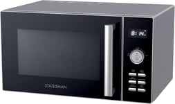 Statesman 30L Digital Combi Microwave with Grill & Convection, 900 W Silver