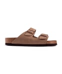 Birkenstock Mens Arizona Sandals - Taupe Leather - Size UK 7.5