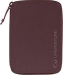 Lifeventure Unisex RFiD Protected Mini Travel Wallet — Zip Bifold Wallet and Passport Holder for Travel, Eco-Friendly, Recyclable Material, Plum, One Size
