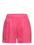 Kogcaro Linen Bl Pull-Up Shorts Pnt Bottoms Shorts Pink Kids Only