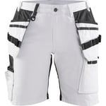 Blåkläder Damshorts 71711000, stretch, Vit/Svart, STORLEK. 38